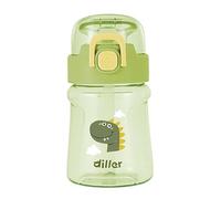 Fenteer Bouteille d'eau Portable de 400 ML, Design Dessin animé, compacte et Moderne, avec Sangle réglable, idéale pour la Course, Le Bureau,
