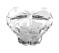 Fenteer Bouton de Chasse D'Eau Cœur Bouton de Réservoir Toilettes Accessoire de Remplacement Créatif Outil Pratique En PS Adapté pour Femmes Salle de Bain Mai, Clair