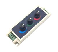 Fenteer Bouton de Variation D'intensité pour éclairage LED RGB : Réglage Intelligent de La Luminosité pour Les Bandes Lumineuses LED Multicolores à 3 Cana