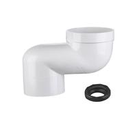 Fenteer Bride de Toilette Décalée Adaptateur de Décalage pour WC Raccord Excentré de Plomberie Pièce Sanitaire En PVC Robuste pour Une Installation Rapide Co, Décalage de 12 Cm