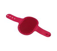 Fenteer Brosse de Bain pour Animaux Brosse de Toilettage, Rouge