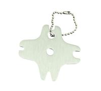 Fenteer Brosse de Barbecue pour Nettoyage, Outil Portable pour Les Hommes, 6.3x6.5x0.2cm