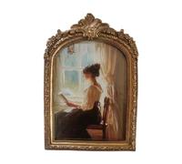 Fenteer Cadre Photo Créatif de Bureau avec Un Design Rétro pour La Chambre à Coucher, 17.5cmx2cmx25.5 Cm