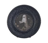 Fenteer Cadre Photo Multifonctionnel Support D'Image et Porte-photo Décoration Murale En Résine à Suspendre et à Poser Adapté pour Un Anniversaire Une Fête E, Rond