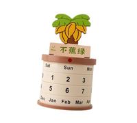 Fenteer Calendrier Perpétuel Rotatif en Forme de Pot de Fleurs, Décoratif et Amusant, pour Bureau, Maison, Armoire, Décoration de Ferme, Ne T'inquiète Pas