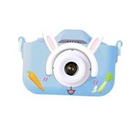 Fenteer Caméra pour Enfants, Jouet Ludique avec Accessoires Colorés, lapin de couleur bleue
