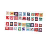 Fenteer Cartes mémoire pour bébé, jouets en peluche, jouet de, visuelle, éducation précoce, livre en tissu pour garçons et filles, enfants, Coloré