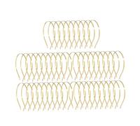 Fenteer Cerceau de cheveux en métal, base vierge pour perles, accessoire de coiffure pour usage quotidien, or