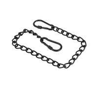 Fenteer Chaîne Extensible Robuste en Acier Inoxydable avec Mousqueton pour Suspension de Fauteuil Suspendu Hamac Sac de Frappe Adaptée pour Balcon Garage Ter, Noir, 990 Mm