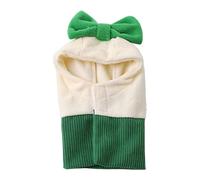 Fenteer Chapeau d'hiver Chaud pour Chien, Couvre-Oreilles, Couvre-Chef, Cache-Oreilles, Couvre-tête, Coupe-Vent, Casquette pour Chat, Chapeau pour Animaux, Green S