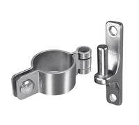 Fenteer Charnières de Porte En Acier Inoxydable pour Montage à Vis, Accessoires pour Clôture En Chaîne, 60mm