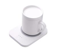 Fenteer Chauffe-Tasse Électrique Réchauffeur pour Boisson Plateau Chauffant Fonction Étanche Convient pour Salon, Blanc