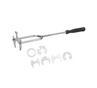 Fenteer vier Compacte Outil Plombier Tête Interchangeable Robinet Polyvalente En Acier Inoxydable pour Réparation Salle de Bain Installation Maison Ent, avec 7 Têtes