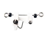 Fenteer Clip de Séparation pour Ligne de Pêche en Acier Inoxydable Léger et Portable Outil de Pêche Pratique pour Organiser et Diviser Rapidement Les Lignes, Blanc