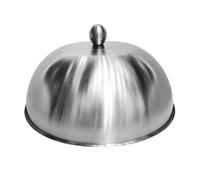 Fenteer Cloche à Burger Couvercle Dôme en INOX Cloche de Cuisson Couvercle pour Fromage Garde Les Aliments Au Chaud et Protège Adapté pour Gril Plancha et Po, 28 Cm X 28 Cm X 10.8