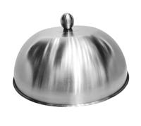 Fenteer Cloche à Burger Couvercle Dôme en INOX Cloche de Cuisson Couvercle pour Fromage Garde Les Aliments Au Chaud et Protège Adapté pour Gril Plancha et Po, 31 Cm X 31 Cm X 11.5