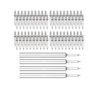 Fenteer Clous Filetés à Double Tête pour Installation de Plinthes, 400pcs
