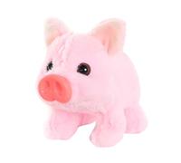 Fenteer Cochon En Peluche Jouet Qui Marche Animal Électronique Porcelet Sonore Compagnon Interactif avec Bouche et Nez Mobiles Adapté pour Cadeau D'Anniversai, Rose