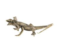 Fenteer Collection de Sculptures de Lézards En Laiton pour Bibliothèque, Salle D'opération