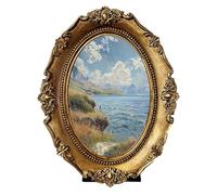 Fenteer Collections de Cadres Photo Ovales Au Design Vintage pour Bureau, Salon, Bureau