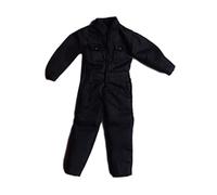 Fenteer Combinaison pour Figurine Masculine Tenue D'Action Décontractée Costume de Poupée Miniature Uniforme à L'Échelle 1/12 pour Personnalisation Approprié, Noir