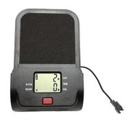 Fenteer Compteur D'Entraînement Accessoire Vélo D'Appartement Remplaçable Moniteur Support Téléphone Équipement Universel Polyvalent Convient Entraînement, Noir