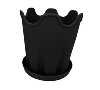 Fenteer Conteneur Léger pour Plantes avec Trou de Drainage et Accessoires de Jardinage, Noirceur
