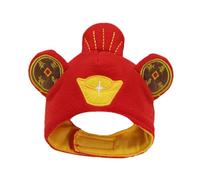 Fenteer Costume pour Animaux de Compagnie du Nouvel an, Chapeau, Dieu de, pour Les Lapins, Les Petits Chiens,