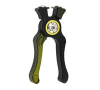 Fenteer Coupeur de Ligne de Pêche Portable Coupe Ligne Poignée Antidérapante Ciseaux Compact Acier Inoxydable Lames Tranchantes Convient à La Pêche Camping Ra, Vert Foncé Noir