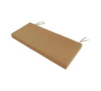 Fenteer Coussin de Banc Jardin Polyester Dense Rembourrage Mousse Confortable Couverture Amovible Lavable Machine pour Banc Salon Extérieur, Brun