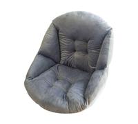 Fenteer Coussin de Fauteuil Suspendu Hamac épais en Lin avec Dossier Antidérapant pour Un Confort Optimal Pendant Les Longues Périodes D'utilisation, Gris