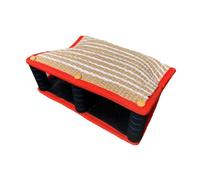 Fenteer Coussin de Morsure de Chien en Jute, Manchon de Morsure de Chien, cale de Morsure de Chien, Manchon d'entraînement pour Rottweilers, Rouge