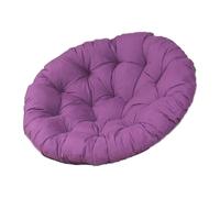 Fenteer Coussin de Siège de Chaise Ronde Coussin pour Chaise à Bascule Coussin de Sol Coussin pour Fauteuil Suspendu Confectionné en Tissu Brossé Convient Aux, Violet