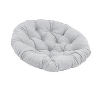 Fenteer Coussin de Siège de Chaise Ronde Coussin pour Chaise à Bascule Coussin de Sol Coussin pour Fauteuil Suspendu Confectionné en Tissu Brossé Convient Aux, Gris Clair