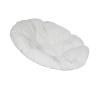 Fenteer Coussin de Siège de Chaise Ronde Coussin pour Chaise à Bascule Coussin de Sol Coussin pour Fauteuil Suspendu Confectionné en Tissu Brossé Convient Aux, Blanc