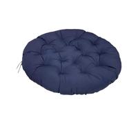 Fenteer Coussin de Siège pour Chaise Oeuf Galette de Chaise Ronde Rembourrage pour Fauteuil Suspendu en Tissu Polyester Doux Adapté pour Le Salon La Lecture L, Bleu Foncé