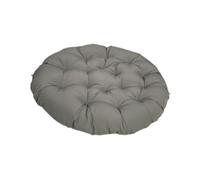 Fenteer Coussin de Siège pour Chaise Oeuf Galette de Chaise Ronde Rembourrage pour Fauteuil Suspendu en Tissu Polyester Doux Adapté pour Le Salon La Lecture L, Gris Foncé