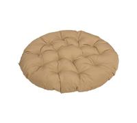 Fenteer Coussin de Siège pour Chaise Oeuf Galette de Chaise Ronde Rembourrage pour Fauteuil Suspendu en Tissu Polyester Doux Adapté pour Le Salon La Lecture L, Kaki