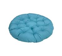 Fenteer Coussin de Siège pour Chaise Oeuf Galette de Chaise Ronde Rembourrage pour Fauteuil Suspendu en Tissu Polyester Doux Adapté pour Le Salon La Lecture L, Bleu Clair