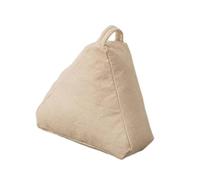 Fenteer Coussin décoratif triangulaire, coussin rembourré, de sol pour la méditation, Blanc