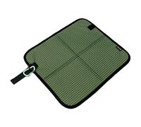 Fenteer Coussin Étanche 600D Oxford Pliable Siège Portable avec Mousqueton Tapis de Sol Isolant pour Pique-Nique Randonnée Camping Adapté pour Adultes Enfants, Vert