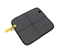 Fenteer Coussin Étanche 600D Oxford Pliable Siège Portable avec Mousqueton Tapis de Sol Isolant pour Pique-Nique Randonnée Camping Adapté pour Adultes Enfants, Noir