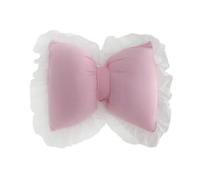 Fenteer Coussin Nœud Papillon Oreiller Décoratif Dossier Canapé Coussin Souple Polyester pour Chambre Salon Bureau 32cm×40cm Adapté à La Décoration Maison Ca, Rose