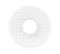 Fenteer Coussin pour piercing d'oreille, coussin pour protection d'oreille pour porter des écouteurs et des boucles d'oreilles avec trou, Blanc