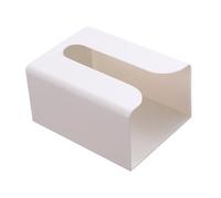 Fenteer Couvercle de boîte à mouchoirs Conteneur de mouchoirs Organisateur de rangement mural Distributeur de mouchoirs Boîte de rangement de papier pour, Petit Blanc