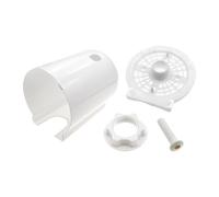 Fenteer Couvercle de Moteur de Ventilateur Accessoire de Réparation Pièce de Rechange Arrière Housse Protectrice En PP pour Une Durabilité Accrue et Un, Blanc