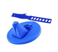 Fenteer Couvercle de Pot de Peinture avec Bec Verseur, Accessoire Pratique pour Artistes, Bleu