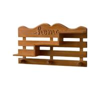 Fenteer Crochet pour Clés et Vêtements En Bois, 3 Niveaux