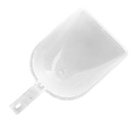 Fenteer Cuillère à Aliment Animal Pelle de Nourriture Ustensile de Distribution Agricole Manche Ergonomique PC Adaptée Aux Élevages Poulaillers et Bateaux, Transparent 24x18.5x5.5cm