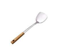 Fenteer Cuillère à Ustensile de Cuisine Louche Spatule Manche Pp Résistant Fonction Anti Chauffe Adaptée pour Maison Cuisine Restaurant Barbecue, Spatule